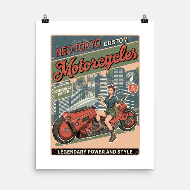 Neo Tokio Custom-None-Matte-Poster-JCMaziu