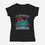Deep Sea Grooves-Womens-V-Neck-Tee-JCMaziu