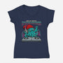 Deep Sea Grooves-Womens-V-Neck-Tee-JCMaziu