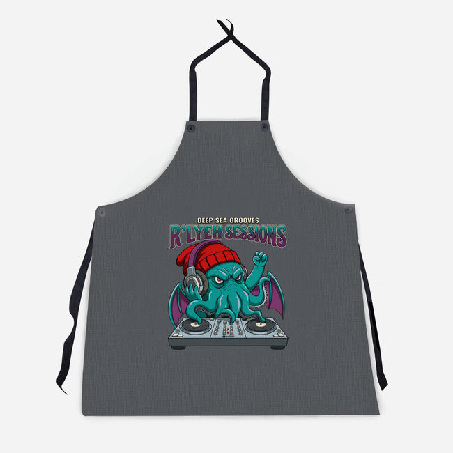 Deep Sea Grooves-Unisex-Kitchen-Apron-JCMaziu