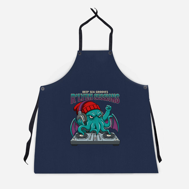 Deep Sea Grooves-Unisex-Kitchen-Apron-JCMaziu