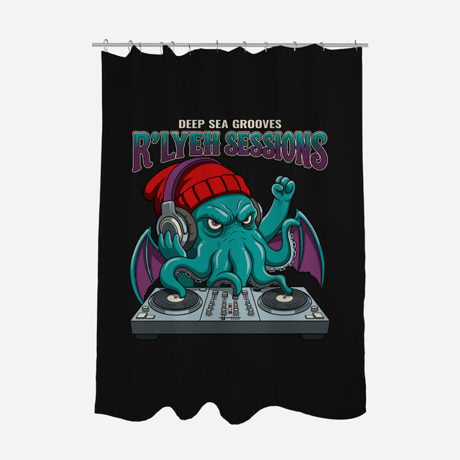 Deep Sea Grooves-None-Polyester-Shower Curtain-JCMaziu