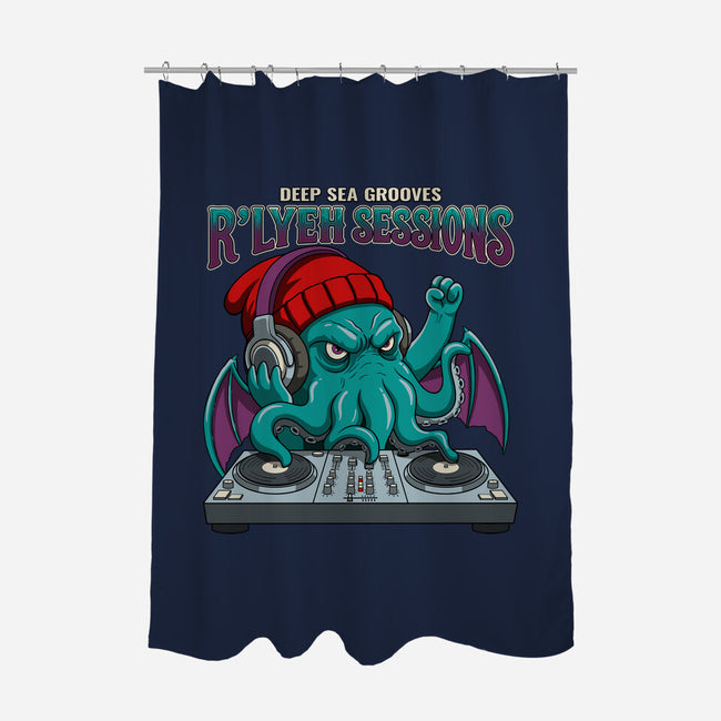 Deep Sea Grooves-None-Polyester-Shower Curtain-JCMaziu