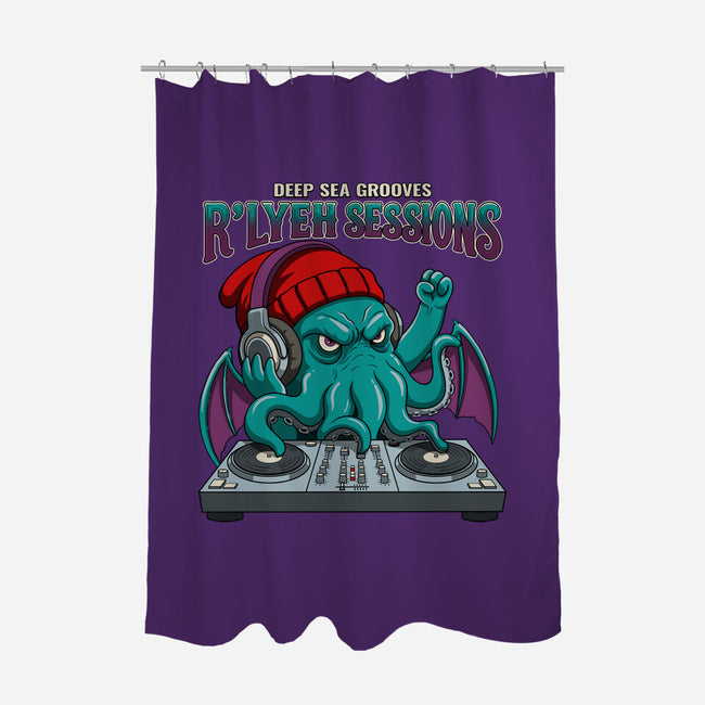 Deep Sea Grooves-None-Polyester-Shower Curtain-JCMaziu