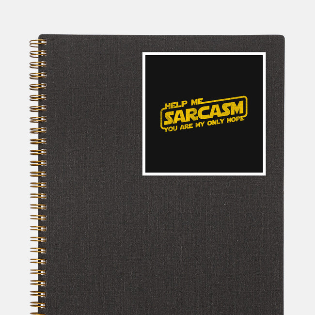 Help Me Sarcasm-None-Glossy-Sticker-NMdesign