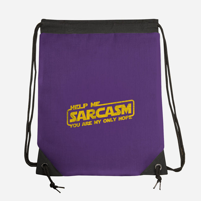 Help Me Sarcasm-None-Drawstring-Bag-NMdesign