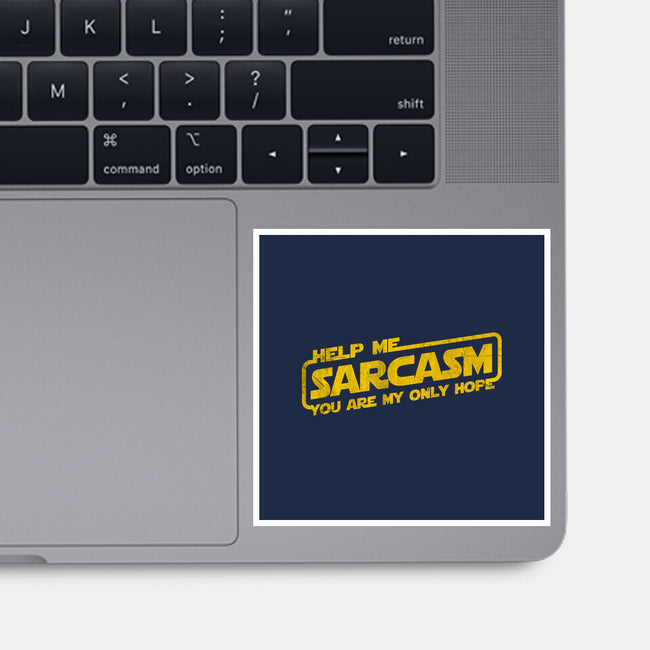Help Me Sarcasm-None-Glossy-Sticker-NMdesign