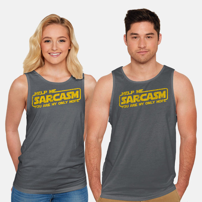 Help Me Sarcasm-Unisex-Basic-Tank-NMdesign
