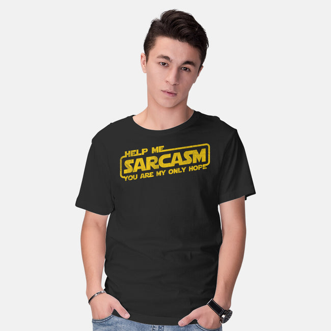 Help Me Sarcasm-Mens-Basic-Tee-NMdesign