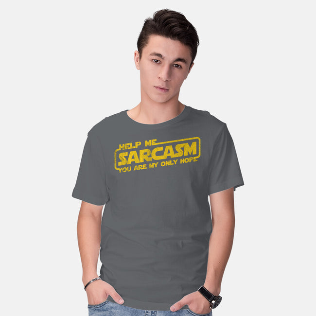 Help Me Sarcasm-Mens-Basic-Tee-NMdesign