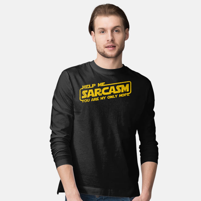 Help Me Sarcasm-Mens-Long Sleeved-Tee-NMdesign