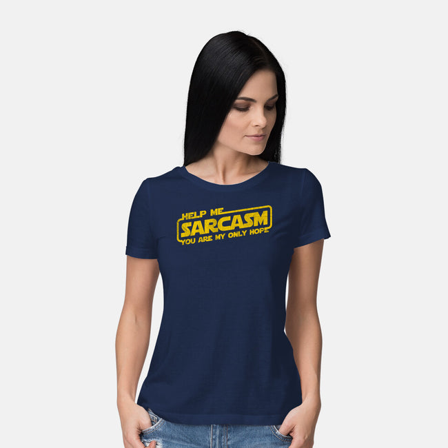 Help Me Sarcasm-Womens-Basic-Tee-NMdesign