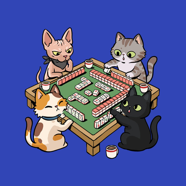 Cat Mahjong-None-Stretched-Canvas-GoshWow