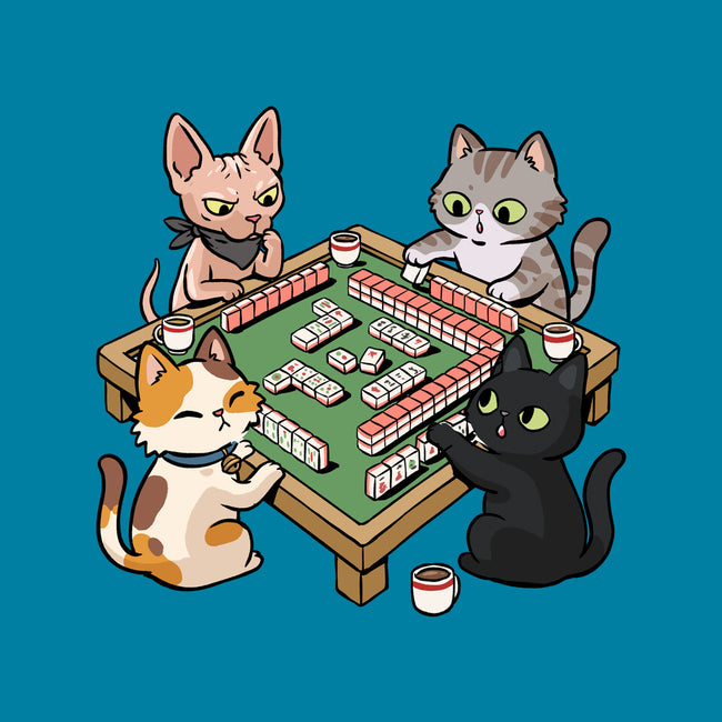 Cat Mahjong-None-Stretched-Canvas-GoshWow