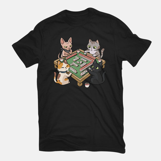 Cat Mahjong-Youth-Basic-Tee-GoshWow