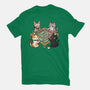 Cat Mahjong-Womens-Fitted-Tee-GoshWow