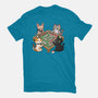 Cat Mahjong-Womens-Fitted-Tee-GoshWow