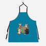 Cat Mahjong-Unisex-Kitchen-Apron-GoshWow