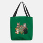 Cat Mahjong-None-Basic Tote-Bag-GoshWow