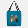 Cat Mahjong-None-Basic Tote-Bag-GoshWow