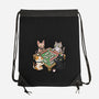 Cat Mahjong-None-Drawstring-Bag-GoshWow