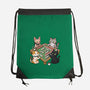 Cat Mahjong-None-Drawstring-Bag-GoshWow