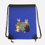 Cat Mahjong-None-Drawstring-Bag-GoshWow