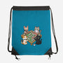 Cat Mahjong-None-Drawstring-Bag-GoshWow