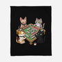 Cat Mahjong-None-Fleece-Blanket-GoshWow