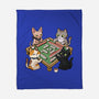 Cat Mahjong-None-Fleece-Blanket-GoshWow