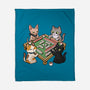 Cat Mahjong-None-Fleece-Blanket-GoshWow