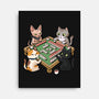 Cat Mahjong-None-Stretched-Canvas-GoshWow