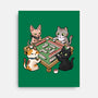 Cat Mahjong-None-Stretched-Canvas-GoshWow