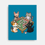 Cat Mahjong-None-Stretched-Canvas-GoshWow