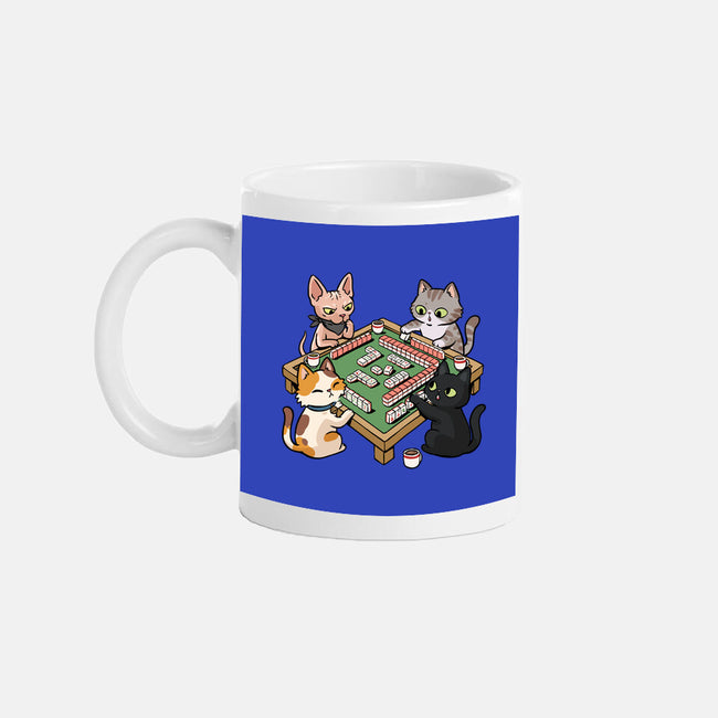 Cat Mahjong-None-Mug-Drinkware-GoshWow
