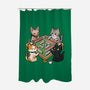 Cat Mahjong-None-Polyester-Shower Curtain-GoshWow