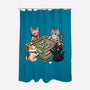 Cat Mahjong-None-Polyester-Shower Curtain-GoshWow