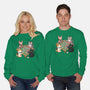 Cat Mahjong-Unisex-Crew Neck-Sweatshirt-GoshWow