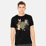 Cat Mahjong-Mens-Heavyweight-Tee-GoshWow