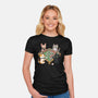 Cat Mahjong-Womens-Fitted-Tee-GoshWow