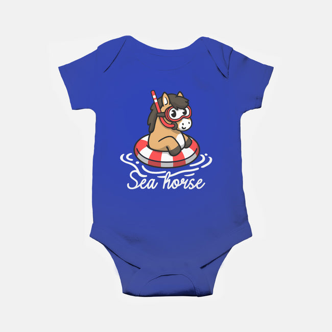 Literal Sea Horse-Baby-Basic-Onesie-NemiMakeit