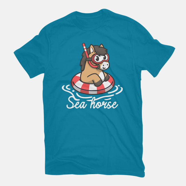 Literal Sea Horse-Unisex-Basic-Tee-NemiMakeit