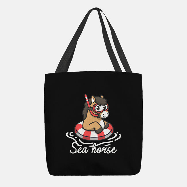 Literal Sea Horse-None-Basic Tote-Bag-NemiMakeit