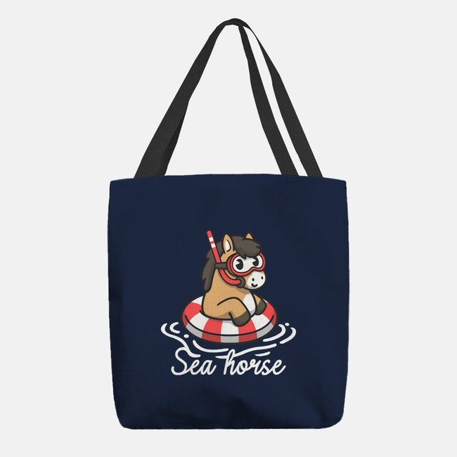 Literal Sea Horse-None-Basic Tote-Bag-NemiMakeit