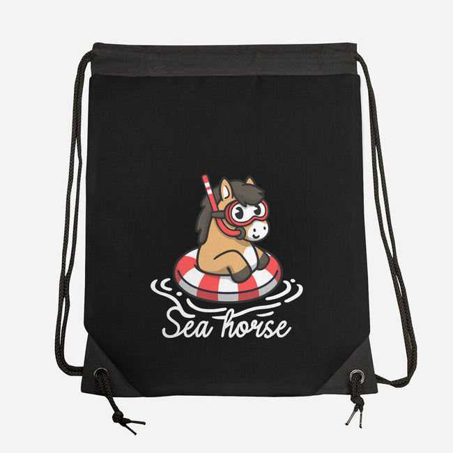 Literal Sea Horse-None-Drawstring-Bag-NemiMakeit