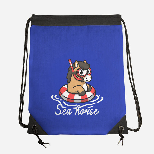 Literal Sea Horse-None-Drawstring-Bag-NemiMakeit