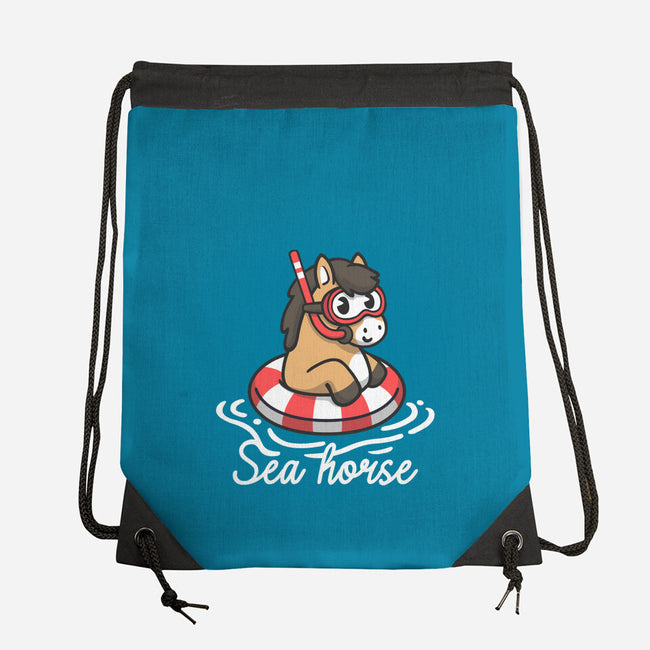 Literal Sea Horse-None-Drawstring-Bag-NemiMakeit