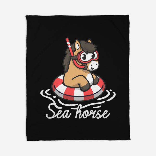 Literal Sea Horse-None-Fleece-Blanket-NemiMakeit
