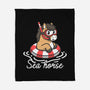 Literal Sea Horse-None-Fleece-Blanket-NemiMakeit