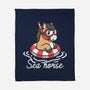 Literal Sea Horse-None-Fleece-Blanket-NemiMakeit